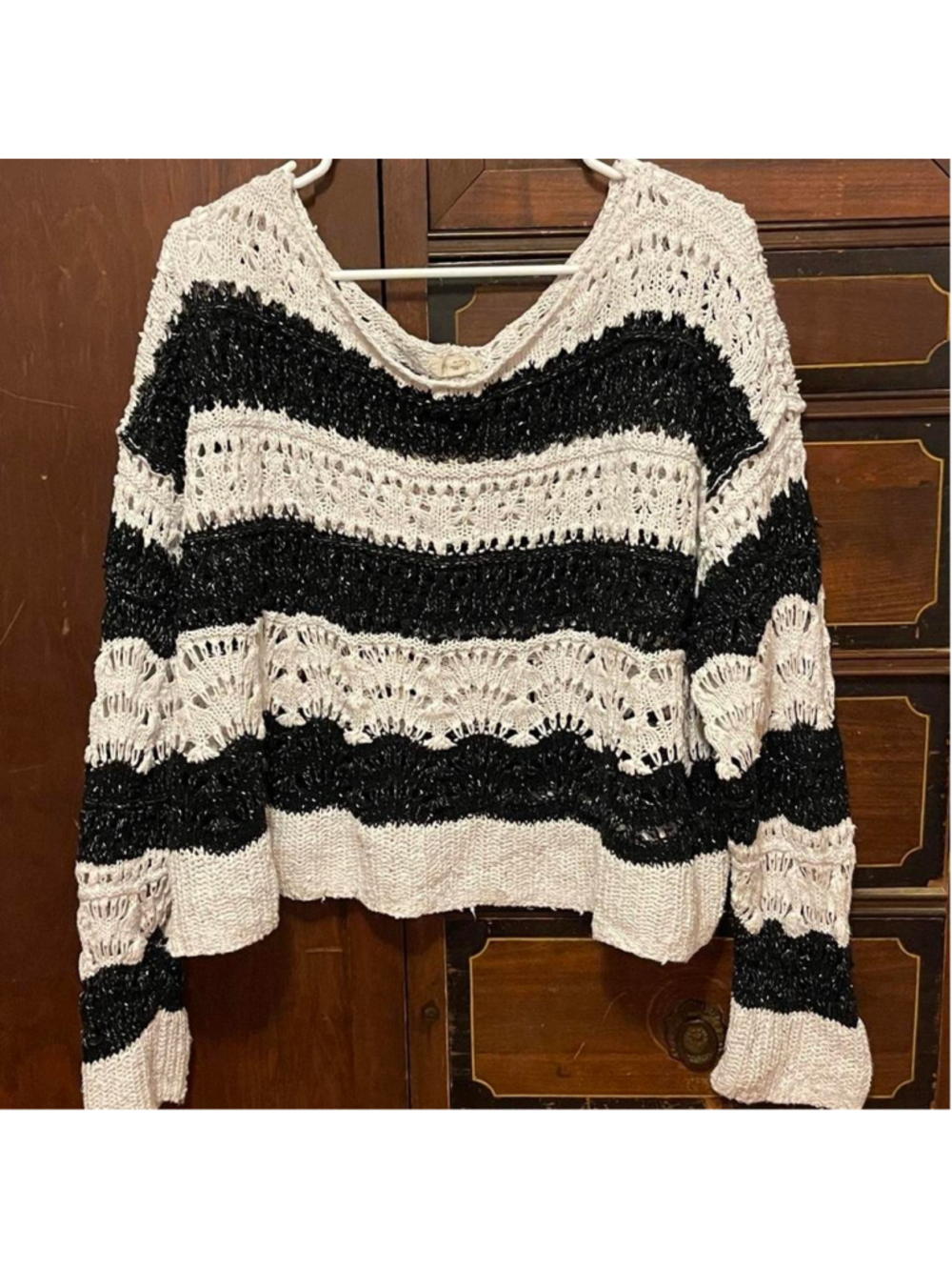 Palmer Open-Stitch Pullover Sweater by Pilcro at Anthropologie Medium 

featurin